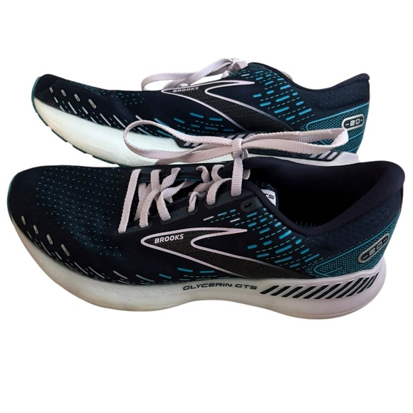 Brooks Shoes - Brooks Womens Running Shoes Glycerin GTS 20 Size 11 Peacoat/Ocean/Pastel Lilac
